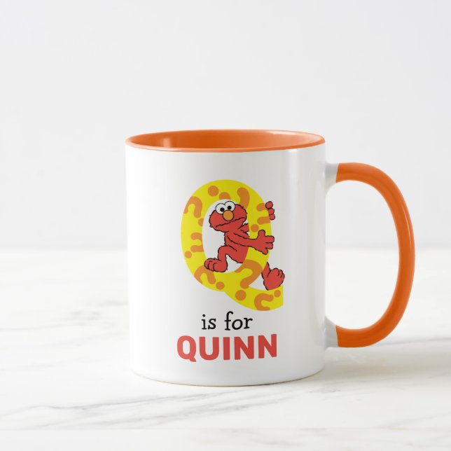 Mug Elmo Alphabet | Q Point d'interrogation (Droite)