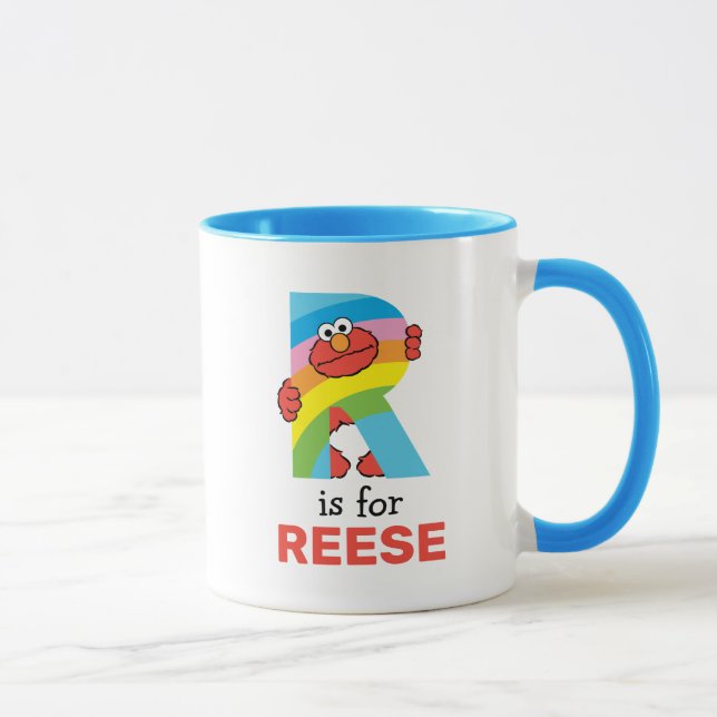 Mug Elmo Alphabet | R arc-en-ciel (Droite)