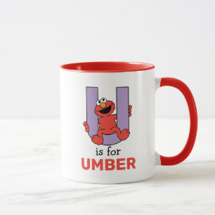 Mug Elmo Alphabet   U violet