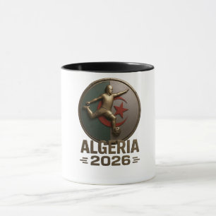Mug Emblème de football d'Algérie 2026