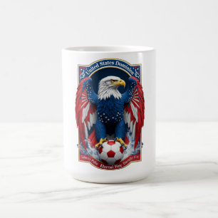 Mug Emblème de l'aigle américain du drapeau américain 
