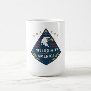 Mug Emblème de l'aigle pyramide des États-Unis d'Améri