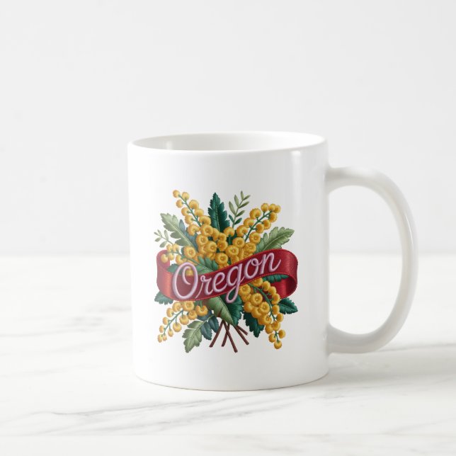 Mug Emblème des fleurs de l'État de l'Oregon (Droite)