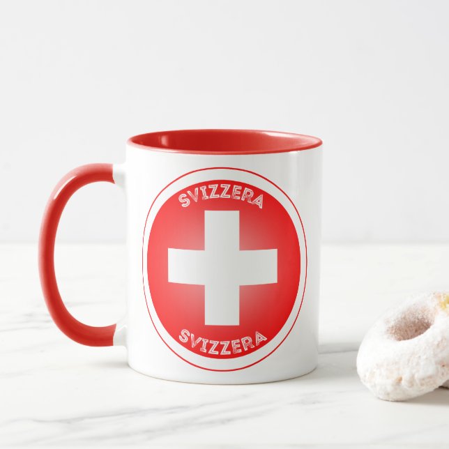 Mug Emblème du patrimoine suisse (Avec donut)