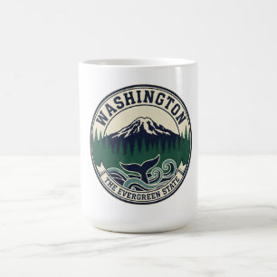Mug Emblème vintage de l'État de Washington