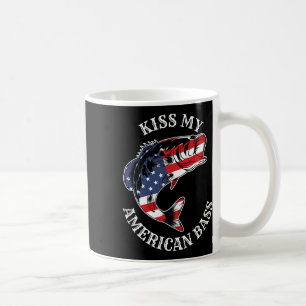 Mug Embrasse mon cul américain - Pêche drôle Redneck P