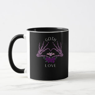 Mug Embrassez Goth Skeleton Heart