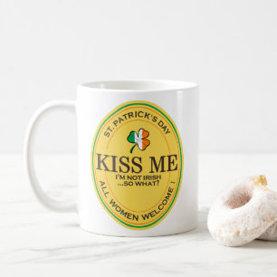 Mug Embrassez-moi, je ne suis pas Irlandais - toutes l