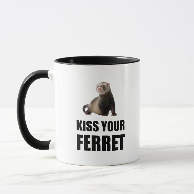 Mug Embrassez votre furet drôle (Gauche)