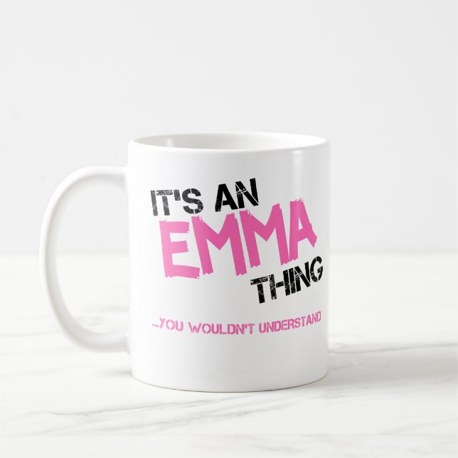 Mug Emma chose que vous ne comprendriez pas nom (Gauche)