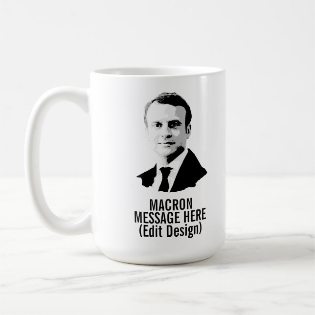 MUG EMMANUEL MACRON PERSONNALISÉ (Gauche)