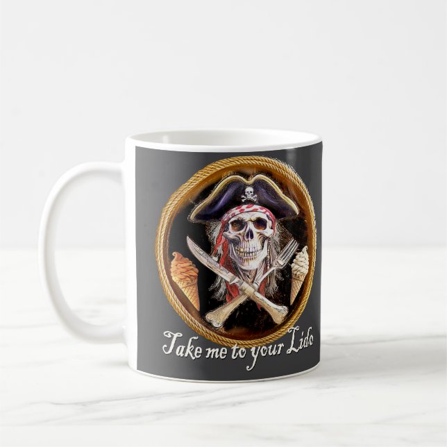 Mug Emmène-moi à ton crâne de pirate du Lido (Gauche)