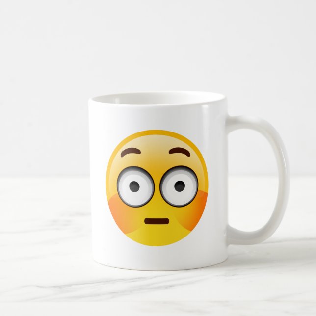 Mug Emoji Embarrassed avec les joues rincées (Droite)