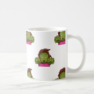 Mug emoji zombie femme
