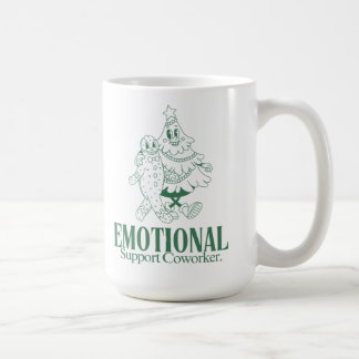 Mug Emotional Support Coworker Funny Christmas Office 
