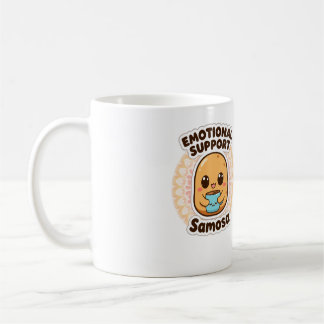 Mug Emotional Support Samosa Funny Indian Food Sticker