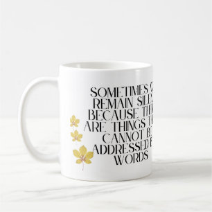 Mug Émotions silencieuses - Citation profonde sur les 