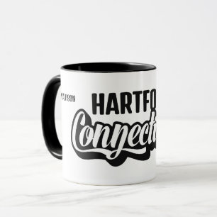 Mug Emplacement personnalisé & nom Connecticut