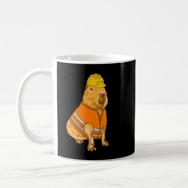 Mug Employé de construction Capybara Lover (Gauche)