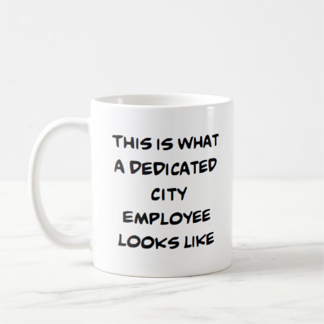 Mug employé de la ville, dévoué (Gauche)