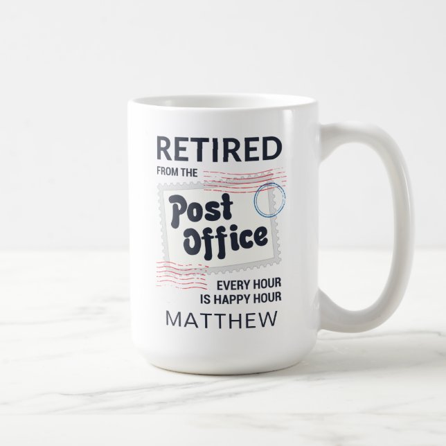Mug Employé de poste retraité Mailman personnalisé (Droite)