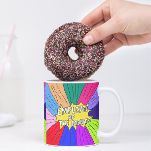 Mug Employé du mois badge patron employé étoile