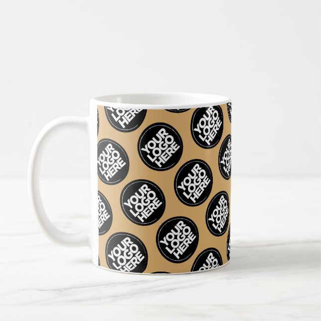 Mug Employé du motif d'entreprise du logo personnalisé (Gauche)