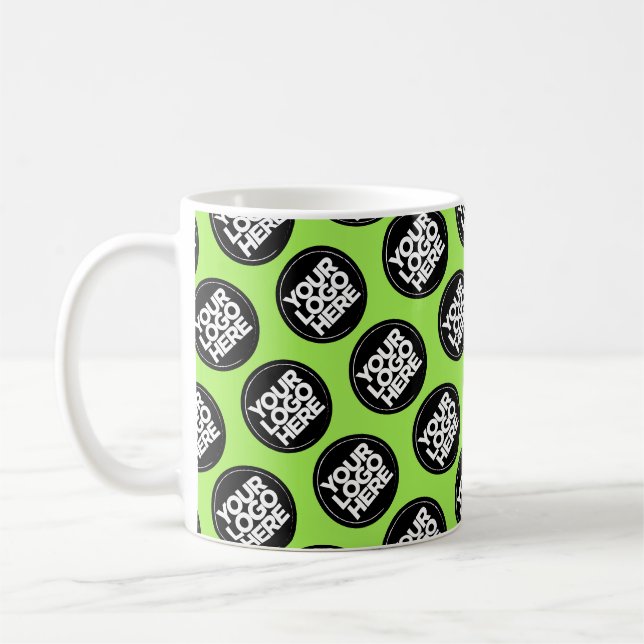 Mug Employé du motif d'entreprise du logo personnalisé (Gauche)