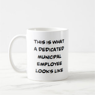 Mug employé municipal, dévoué