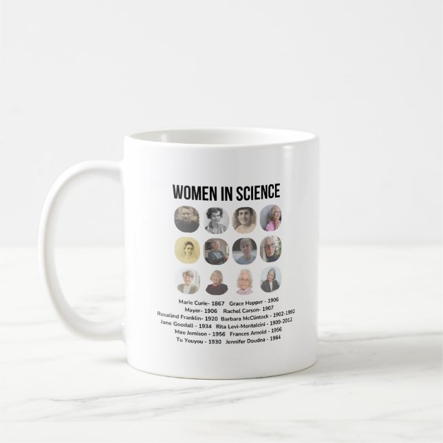 Mug Empowering Women in Science: Wear Their Legacy! (Gauche)