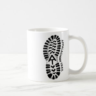 Mug Empreinte de chaussure de randonnée sur le sentier