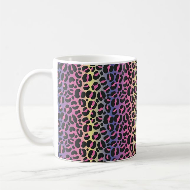 Mug Empreinte de léopard arc-en-ciel (Gauche)