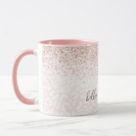 Mug Empreinte de léopard blanc éclatant Parties scinti