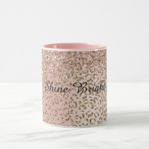 Mug Empreinte de léopard de Parties scintillant d'or R