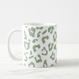 Mug empreinte de léopard Sage Green Poster de animal