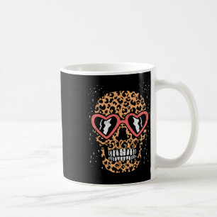 Mug Empreinte de léopard Skull Skeleton Drôle Hallowee