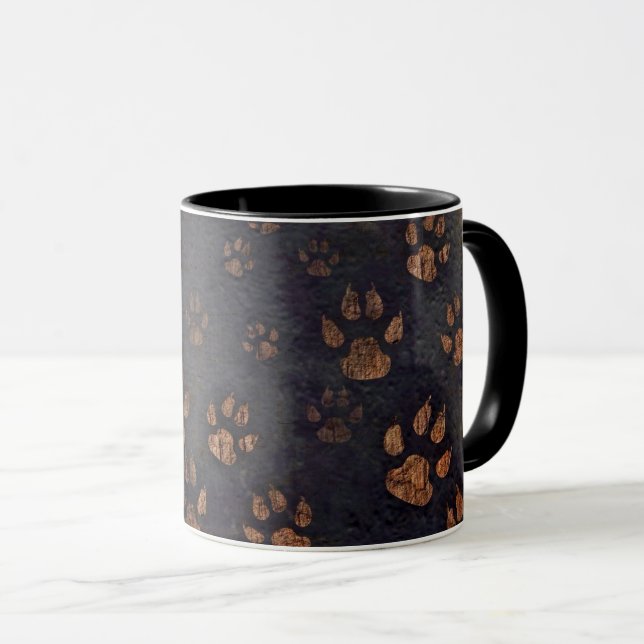 Mug Empreinte de patte de chat (Devant droit)