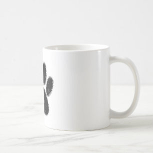 Mug Empreinte de patte De Chien Rough Et Distressed