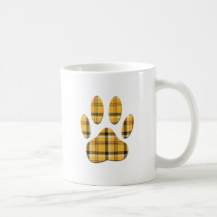Mug Empreinte de patte de chien Tartan