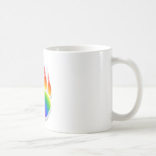 Mug Empreinte de patte de l'ours arc-en-ciel