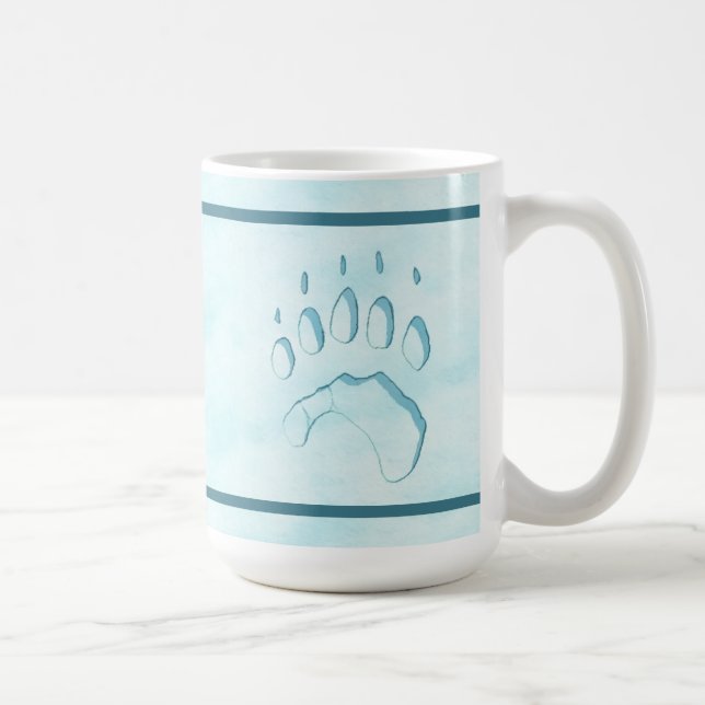 Mug Empreinte de patte d'ours polaire (Droite)