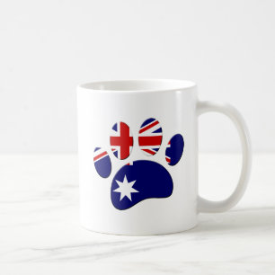 Mug Empreinte de patte du Drapeau australien