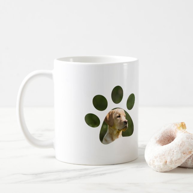 Mug Empreinte de patte photo personnalisé (Avec donut)