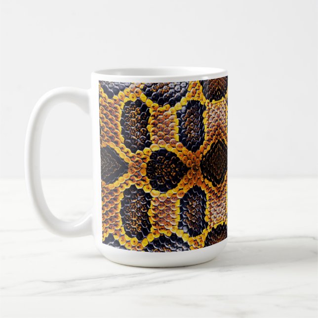 Mug empreinte de peau de serpent anaconda (Gauche)