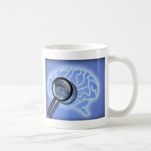 Mug Empreinte digitale de cerveau (Droite)