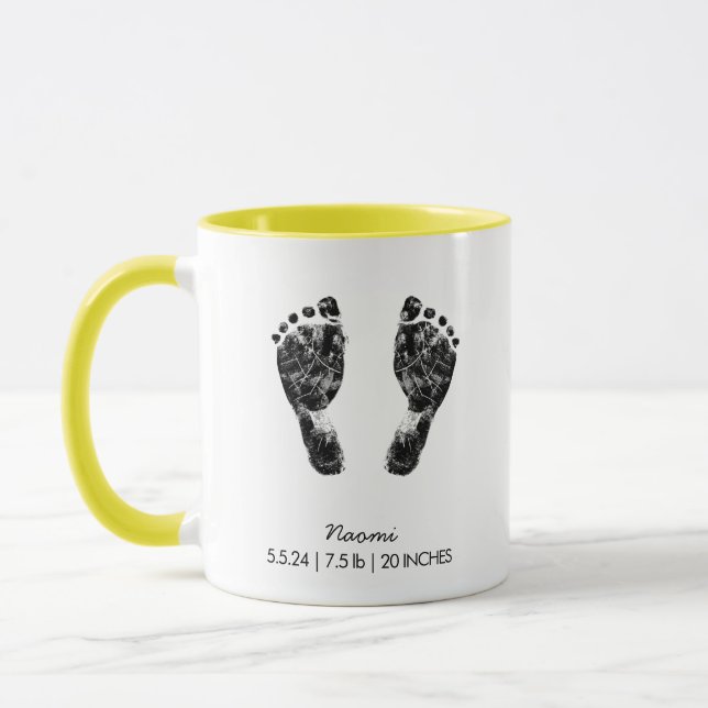 Mug Empreinte personnalisée | Téléchargez Votre Emprei (Gauche)