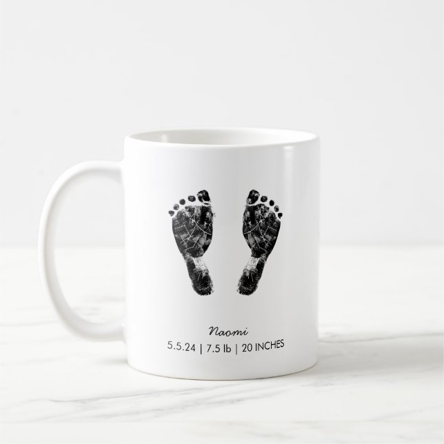 Mug Empreinte personnalisée | Téléchargez Votre Emprei (Gauche)
