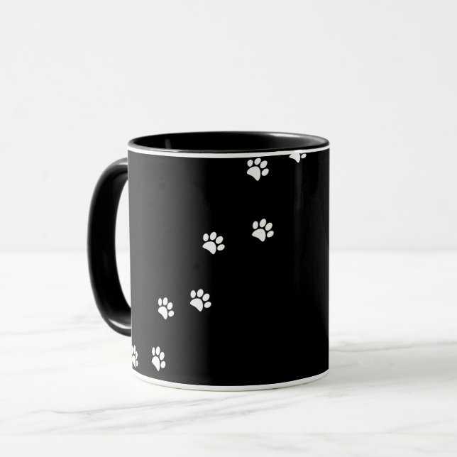 Mug Empreintes de pattes (Devant gauche)