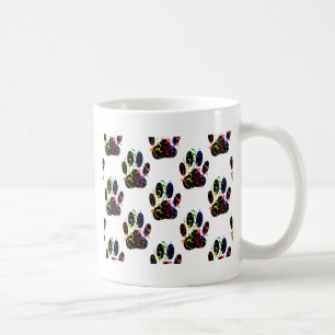 Mug Empreintes de pattes Confetti Et Motif Party Strea