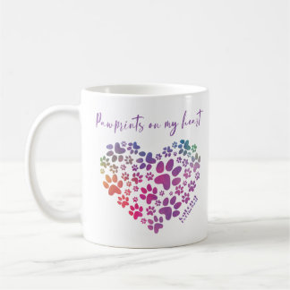 Mug Empreintes de pattes dans mon coeur
